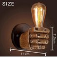 thumbnail image 2 of Antique Hand Wall Sconce Vintage Industrial Wall Lamp E27 Edison Bottom Bulb for Hallway, Kitchen, Bedroom, Cafe (Left Hand 1), 2 of 5