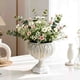 thumbnail image 1 of Jarrón de hierro blanco para flores - Jarrón decorativo de 7 pulgadas para decoración en casa, bodas y oficina, 1 of 8