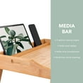 thumbnail image 3 of Rossie Home Bamboo Bed Tray / Lap Desk with Phone Holder, Medium, Natural, 3 of 6