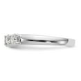 thumbnail image 3 of 14K White Gold Ring Band Wedding Diamond Lab Grown Round, Size 5, 3 of 7