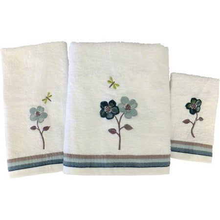 Mainstays Dragonfly 3-Piece Towel Set