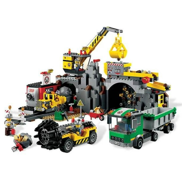 LEGO City The Mine Gold w/ Foreuse, Train, Grue et Camion à Benne 4204
