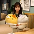 thumbnail image 4 of Super Soft Plush Cat Pillow, Can Be Used for Sofa Beds and Chairs, (Pink, 35Cm), 4 of 5
