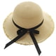 thumbnail image 1 of Circunferencia del sombrero de 56-58 cm, sombrero de paja con lazo, sombrero para el sol con protección solar de verano, sombrero de ala cruda, sombrero para el sol en la playa para vacaciones al, 1 of 5