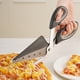 thumbnail image 5 of 2 en 1 Pizza Pala Tijeras Impermeable Tabla de cortar fácil Rebanadora extraíble Sunnimix Tijeras de pala de pizza, 5 of 8