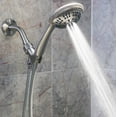 thumbnail image 4 of Aqua Elegante 6 Function Handheld Shower Head Kit with Shower Hose & Mount - 2.5 GPM - Brushed Nickel, 4 of 8