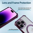 thumbnail image 5 of for iPhone 14 Pro Max Case Compatible with MagSafe, [Shockproof Edge Protection + Camera Lens Protector], Magnetic Glitter Clear case for 14 Pro Max Phone Case for Women/Men(Blue), 5 of 9