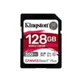 thumbnail image 1 of Kingston Canvas React Plus - Flash memory card - 128 GB - Video Class V90 / UHS-II U3 / Class10 - SDXC UHS-II, 1 of 2