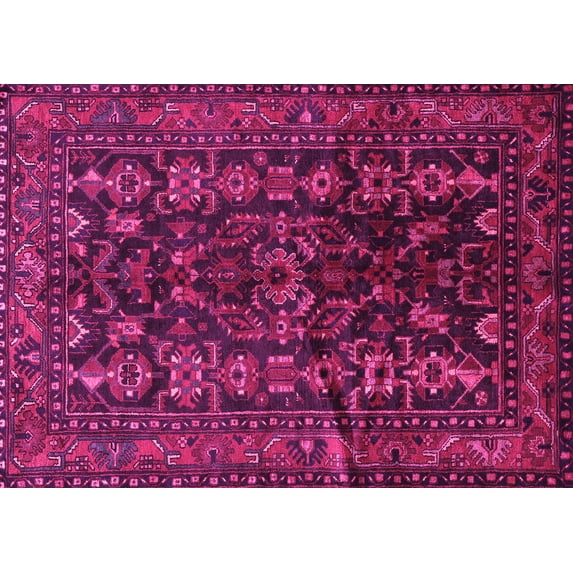 Ahgly Company Indoor Rectangle Persian Pink Traditional Area Rugs, 3' x 5'