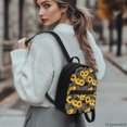 thumbnail image 3 of HELLHERO Sunflower Leopard Theme Mini Backpack for Travel Shopping, Lightweight Mini Polyester Backpacks Polyester Zipper Closure Small Backpack, 3 of 8