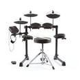thumbnail image 1 of Alesis Drums Debut Kit - Batería para niños con 4 pads de batería eléctrica de malla silenciosa, 120 sonidos, taburete para batería, baquetas, auriculares y 100 lecciones melódicas, 1 of 5