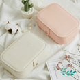thumbnail image 4 of Universal Jewelry Organizer Display Travel Jewelry Case Boxes Portable Jewelry Box Button Leather Storage Zipper Jewelers, 4 of 5