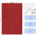 thumbnail image 5 of Red Kitchen Towels Set of 4, Farmhouse Burlap Solid Red Color Modern Linen Texture Soft Microfiber Dish Towels, Absorbent Washable Dishcloths for Kitchen Cleaning, Drying Dishes, 18x28 Inches, 5 of 9
