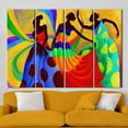 thumbnail image 5 of Abstract Poster, Ethnic Art Canvas, African Women Canvas Art, African Dancers Painting, Dancer Canvas, African Dancers Printed, Canvas Wall Decor - 4P-Gallery Wrapped, 5 of 9