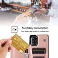 thumbnail image 3 of Design for Samsung Galaxy A51 5G Wallet Case with Screen Protector PU Leather Card Holder Phone Case,Stand Shockproof Flip Protective Cover for A515g 51 51A Women Girls 6.5 inch Rose Gold, 3 of 14