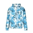 thumbnail image 4 of Men's Hoodies Pullover Medium Camo Drop Shoulder Sleeve Camouflage Print Loose Hooded Long Sleeve, 4 of 5