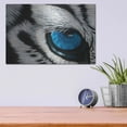 thumbnail image 4 of Luxe Metal Art 'Tiger Eye' by Jan Henderson, Metal Wall Art, 16"x12", 4 of 9