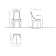 thumbnail image 3 of Manhattan Comfort Grand 18.5" Faux Leather Dining Chair in Tan (Set of 4), 3 of 10