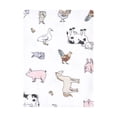 thumbnail image 3 of Hudson Baby Flannel Burp Cloth 12pk, Farm World, One Size, 3 of 3