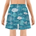 thumbnail image 5 of joogoo Cute Fishes Boys Swim Trunks Beach Swimsuit Shorts Boxer 5-6T, 5 of 8