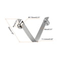 thumbnail image 2 of Unique Bargains 12pcs Double Button Kayak Paddle Snap Spring Clip 50x8mm V Shaped Solid Lift Telescopic Locking Pole Clips, 2 of 5