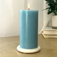 thumbnail image 3 of Mainstays Single Wick 3" x 6" Pillar Candle, Unscented, Blue, 3 of 7