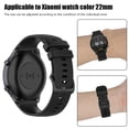 thumbnail image 1 of Correa de reloj de repuesto de banda de silicona para Xiaomi Mi Watch Color (Negro), 1 of 8