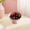 thumbnail image 5 of CUTICATE Ceramic Footed Bowl Decorative Bowl Multifunctional Lotus Shaped Dessert Cake Serving Bowl for Kitchen Home Room Pink, 5 of 7