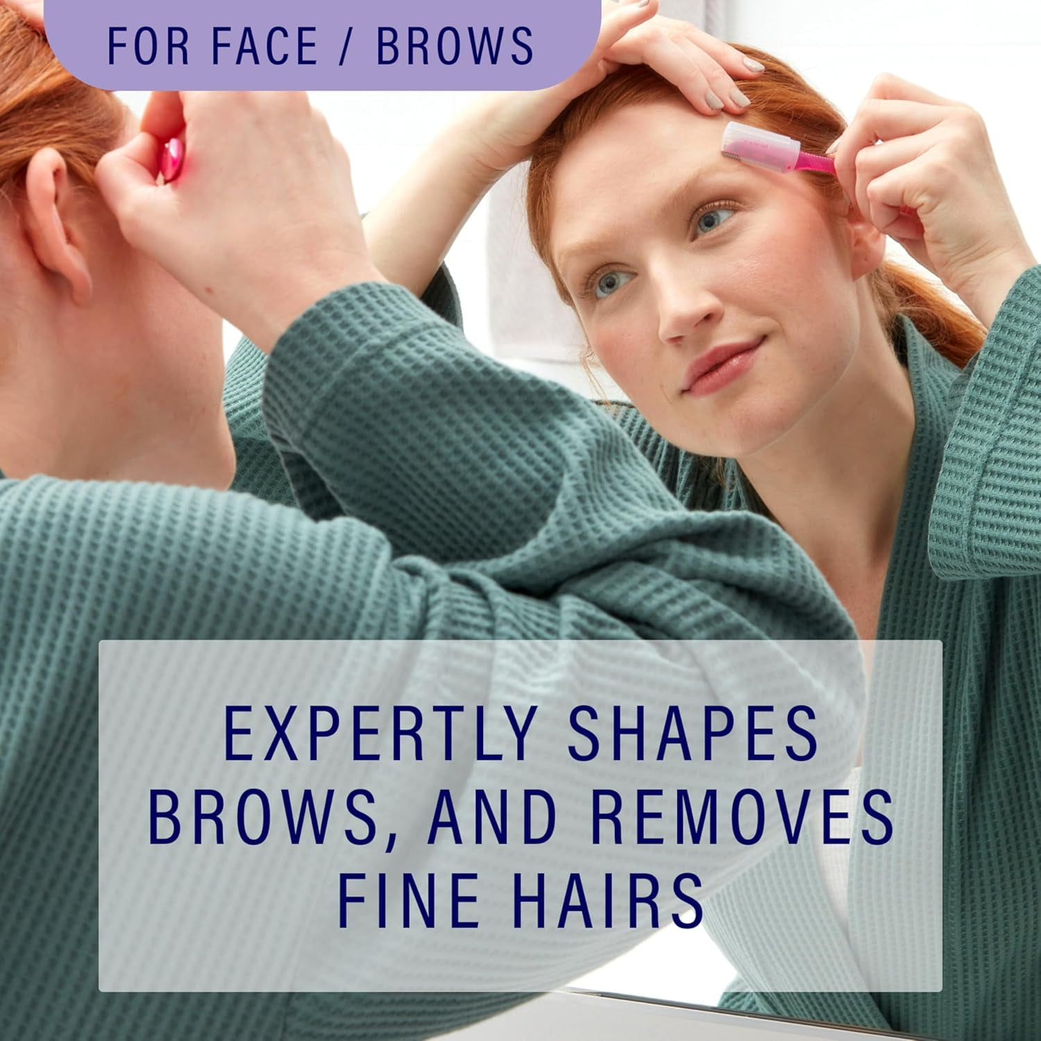 3-Pack Razors, Women's Facial Razors, Eyebrow Razors, Facial Shavers, Women's Facial Shavers, Peach Hair Removal for Eyebrows and Peach Hair