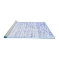thumbnail image 2 of Ahgly Company Machine Washable Indoor Rectangle Solid Blue Modern Area Rugs, 2' x 3', 2 of 4