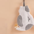 thumbnail image 4 of Absorbent Hand Towel Dish Hand Towel Fast Drying Kitchen Towel Bath Washcloth Towels Bathroom Towel Hanging Towel for Boys Girls - Cat design, 4 of 8