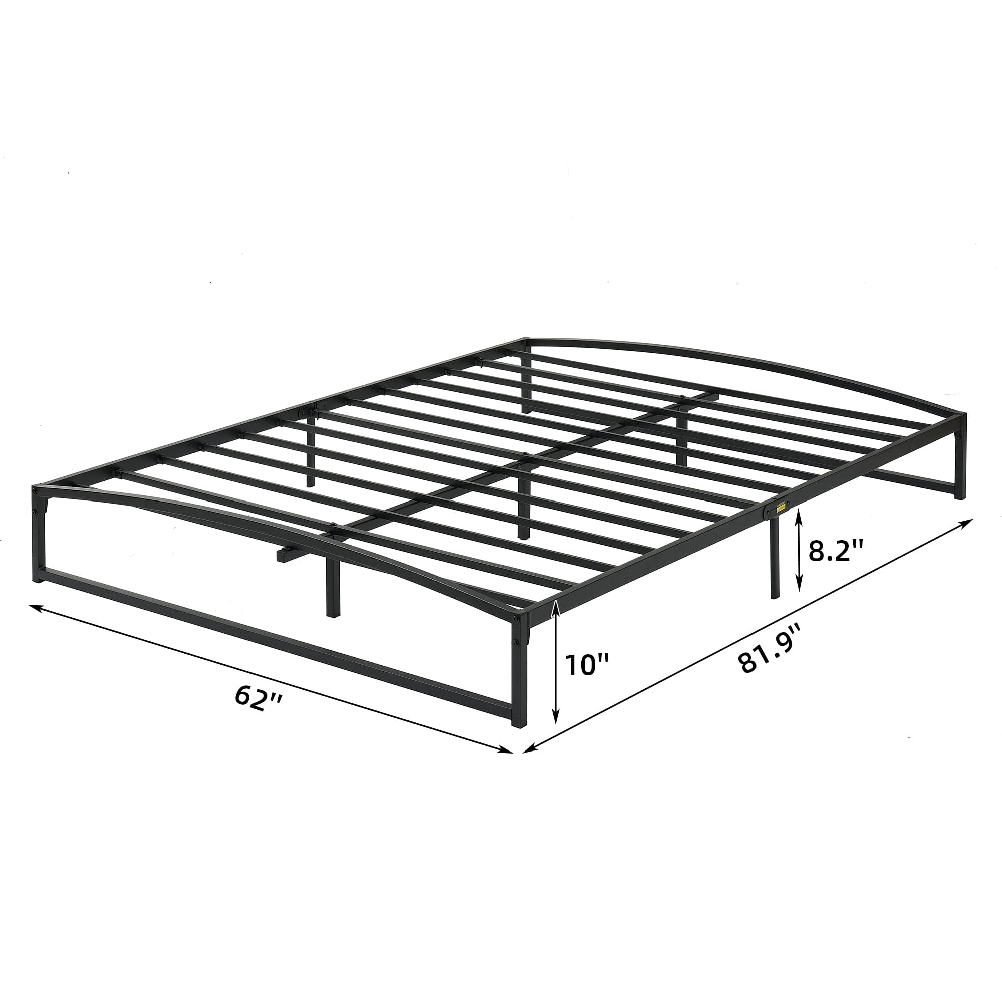 Ataucjin Low Bed Frame Full Size Heavy Duty Metal Twin Bed Frame Queen Size Platform Bed Frame King Bed Frame Mattress Foundation With Steel Slat Support No Box Spring Needed
