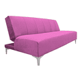 thumbnail image 1 of Sofa Cama Reclinable El Bazar Store Miami Rosa terciopelo, Futon 3 posiciones, Sala, Love Seat, 1 of 7