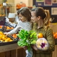 thumbnail image 2 of Naturally Sensible The Original Eco Friendly See Through Grocery Washable and Reusable Produce Bags - Soft Premium Lightweight Nylon Mesh Large - 12x14in - Set of 5 (Red, Yellow, Green, Blue, Purple), 2 of 10