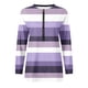 thumbnail image 4 of ICHUANYI Liquidación Tops para Mujer Otoño Manga Larga Jersey Suelto Camisa Elegante Casual Señoras Rayas Cuello Redondo Sudaderas ICHUANYI WER202308247353, 4 of 5