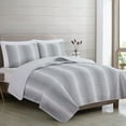 thumbnail image 2 of Great Bay Home Everette Ombre Striped 3-Piece Reversible Quilt Set, 2 of 3