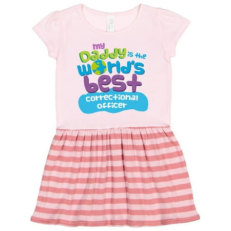 

Inktastic World’s Best Correctional Officer Daddy Gift Toddler Girl Dress