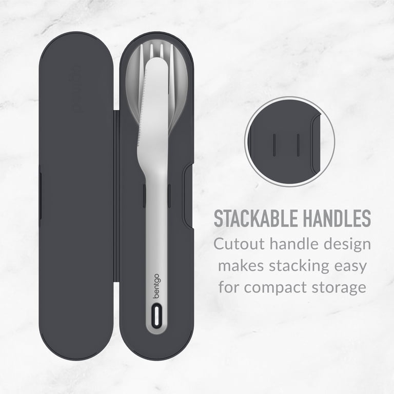 Bentgo Stainless Travel Utensil Set, 3-Piece with Case photo 5
