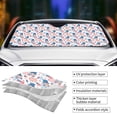 thumbnail image 5 of Bingfone American Gnomes Car Windshield Sun Shade Protector Keep Your Vehicle Cool Sun Shield Visor Cover Foldable-Small, 5 of 9