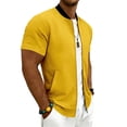 thumbnail image 6 of Full Zip T Shirts for Men Short Sleeve Summer Lightweight Cardigans with Pockets Casual Athletic Workout Shirts, 3XL, 6 of 9
