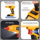 thumbnail image 5 of Pistola de Pegamento Caliente Inalámbrica para Batería de Iones de Litio Mil-wau-kee 18V Max, Pistola de Pegamento de Derretimiento Caliente de Precalentamiento Rápido con 10 Piezas de Barras de P..., 5 of 9