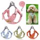 thumbnail image 2 of Conjunto de arnés y correa de pana de verano para perros pequeños y medianos, arnés transpirable para cachorros y gatos, correa para caminar para mascotas y chihuahuas, 2 of 5