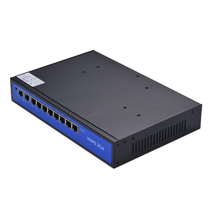 8+2BZDN PoE Switch Power 8 Ethernet Port 2 Uplink Ethernet Port 2.0Gbps over Ethernet IEEE 802.3 48V 3A for Cameras AP