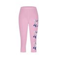 thumbnail image 4 of Jjayotai Womens Pants, Yoga Pants Women, Women's Easter Yoga Pants, Bunny Eggs Printed Trousers, Womens Casual Capris Pants Leggings for Women Pink^ XXXL, 4 of 5