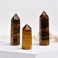 thumbnail image 3 of RSAMD Natural Tiger Eye Crystal Quartz Point Obelisk Wand Rock Stone Hexagonal Tower-9-10cm, 3 of 9