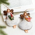 thumbnail image 2 of 1PCS Hand Painted Nordic Iron Angel Pendant New Year Metal Christmas Ornaments Pendants Hanging Xmas Tree Decor Home Decoration, 2 of 5