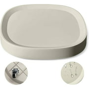 FAMALL 16" Plant Caddy with Easy Moving Caster Invisible Wheels, Round Shape Dolly Planter Tray Pallet Easy and Mute to