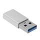 thumbnail image 2 of Convertidor De Carga, Adaptador Conveniente Para Teléfonos Móviles Para Discos Duros Para Tabletas Para Cajas De Disco Duro YLSHRF Blanco Gris, 2 of 8
