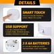 thumbnail image 5 of Paquete de 12 Bases de LáMpara de Luz LED 3D + Control Remoto + Cable USB, Soporte de ExhibicióN de EspectáCulo de Luz de 16 Colores para AcríLico Blanco, 5 of 7