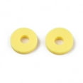 thumbnail image 3 of 50gs Handmade Polymer Clay Beads for Jewelry Crafts Supplies Disc/Flat Round Heishi Beads Yellow 6x1mm Hole: 2mm about 1175pcs/50g, 3 of 3